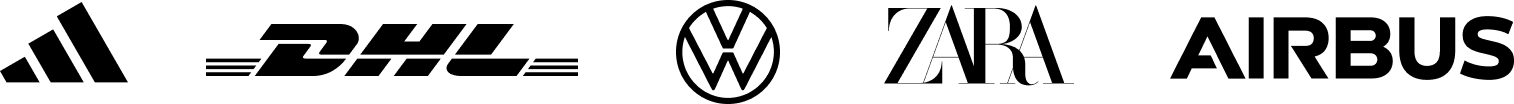 DHL Group, adidas, Volkswagen, Inditex and Zara, and Airbus